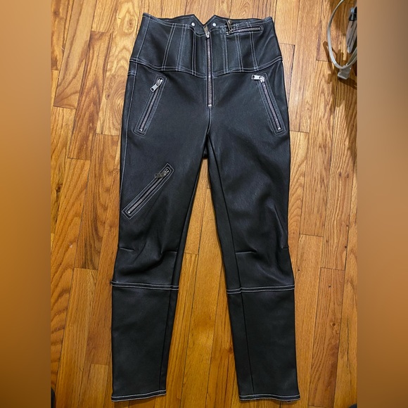 Alexander McQueen lambskin leather pants